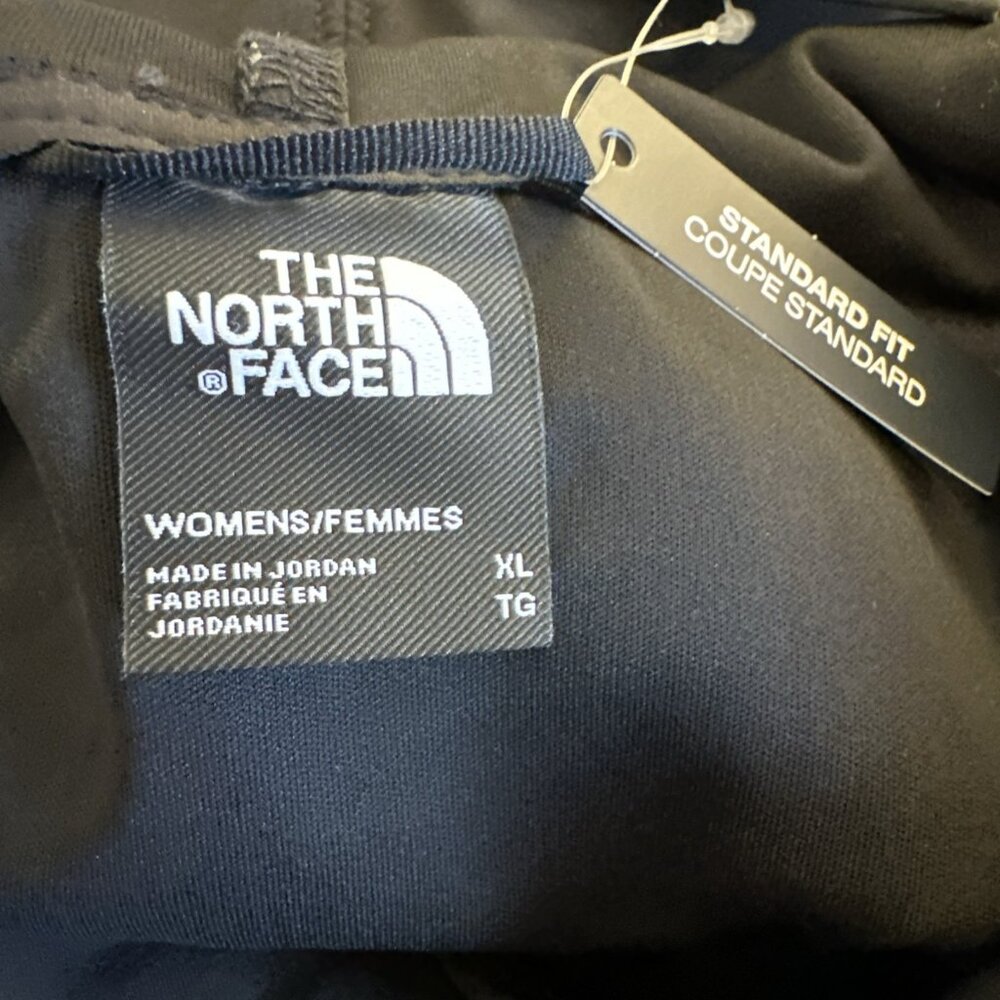 NEW The North Face Women Mountain Sweatshirt Pullover XL Black Pockets Hood - Picture 7 of 12